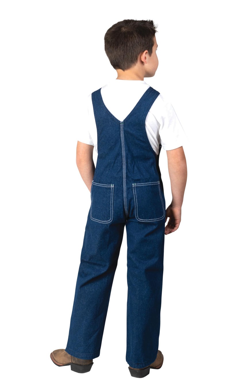 Liberty Youth Denim Bib Overall, Rigid Blue, 8 - Image 2